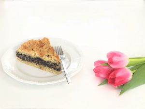 Mohnkuchen mit Streuseln - getreidefreie, glutenfreie und zuckerarme Paleo-Version