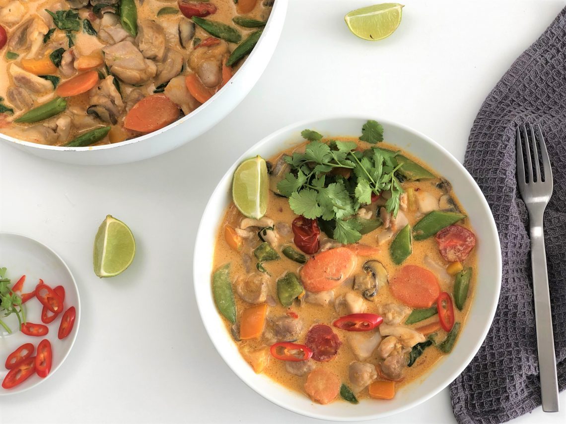 Rotes Thai-Curry mit Hähnchen | Kleingenuss