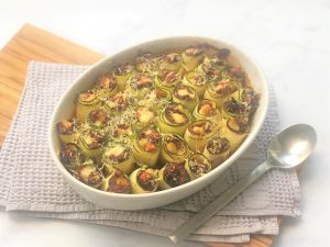 Zucchini-Cannelloni-Low-carb-Rezept-ohne-Getreide-getreidefrei-ketogen-Auflauf-Tomatensauce-Hackfleisch-italienisch