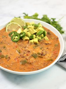 Rezept-Hackfleisch-mexikanisch-Suppe-low carb-keto-ketogene Ernährung-Paprika--gesund-paleo-glutenfrei-schnell-einfach-abendessen-eintopf-würzig-scharf