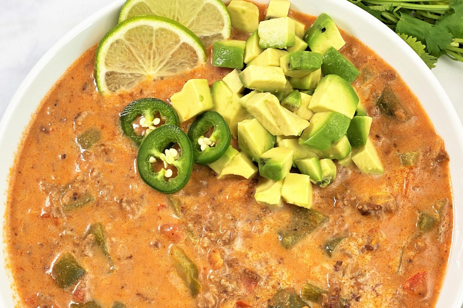 Mexikanische Hackfleisch Suppe | Kleingenuss