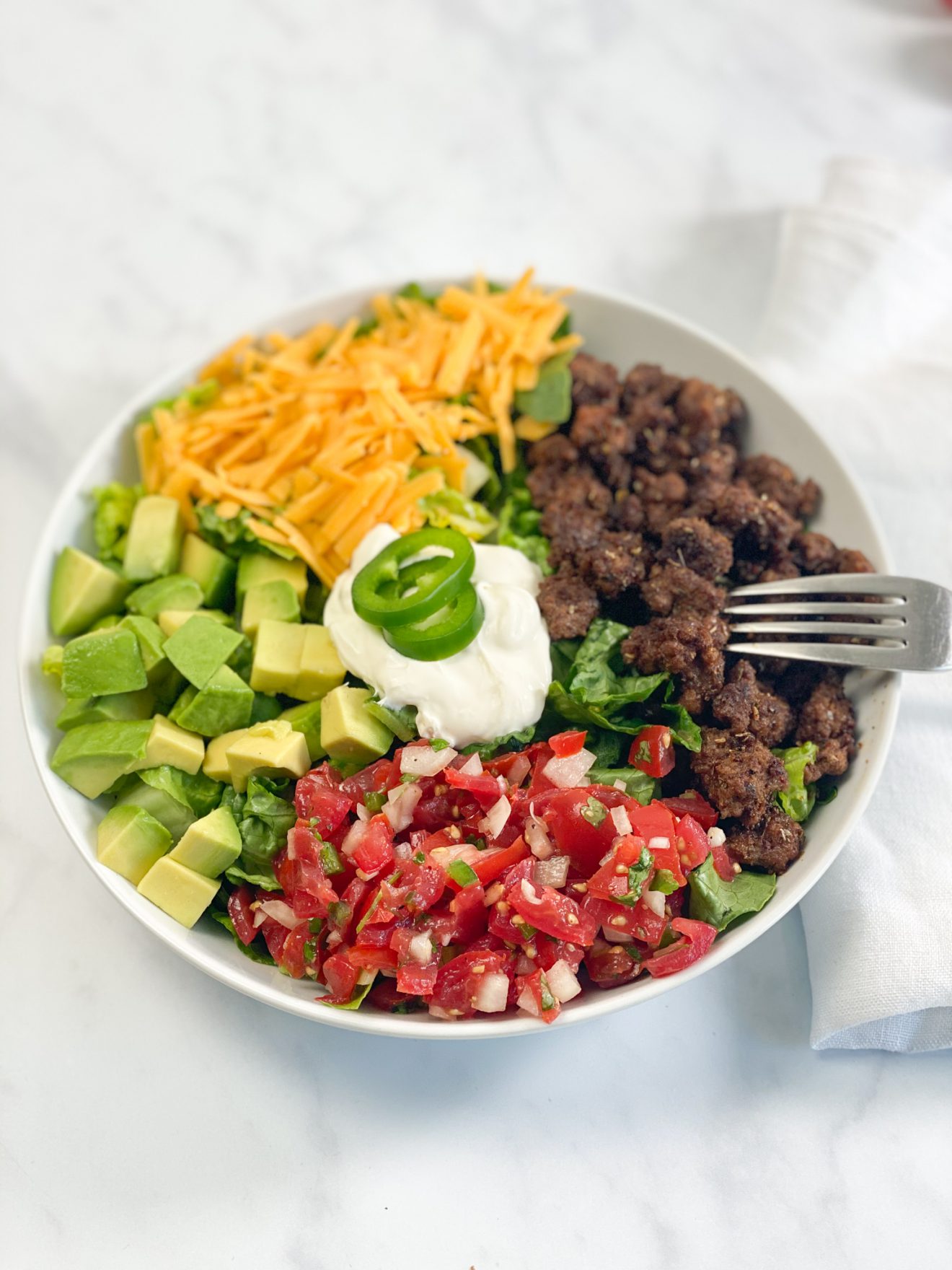 Mexikanischer-Salat-mit-Hackfleisch-5 | Kleingenuss